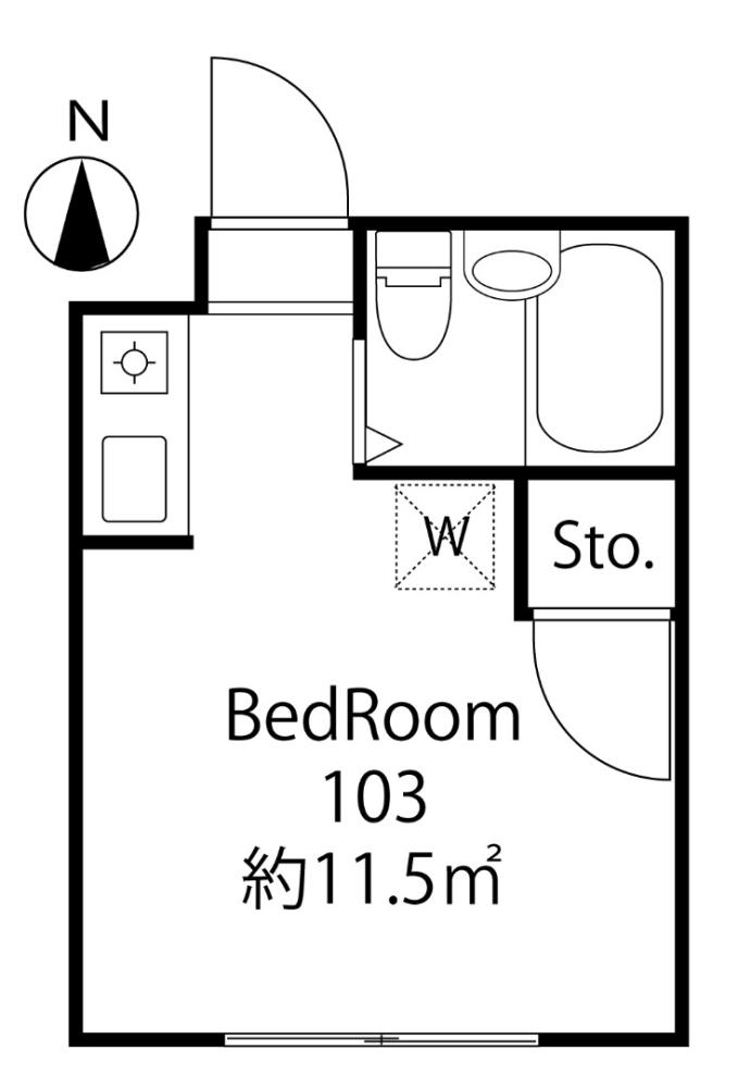Entire room arrangement/ground plan 全体間取・平面図