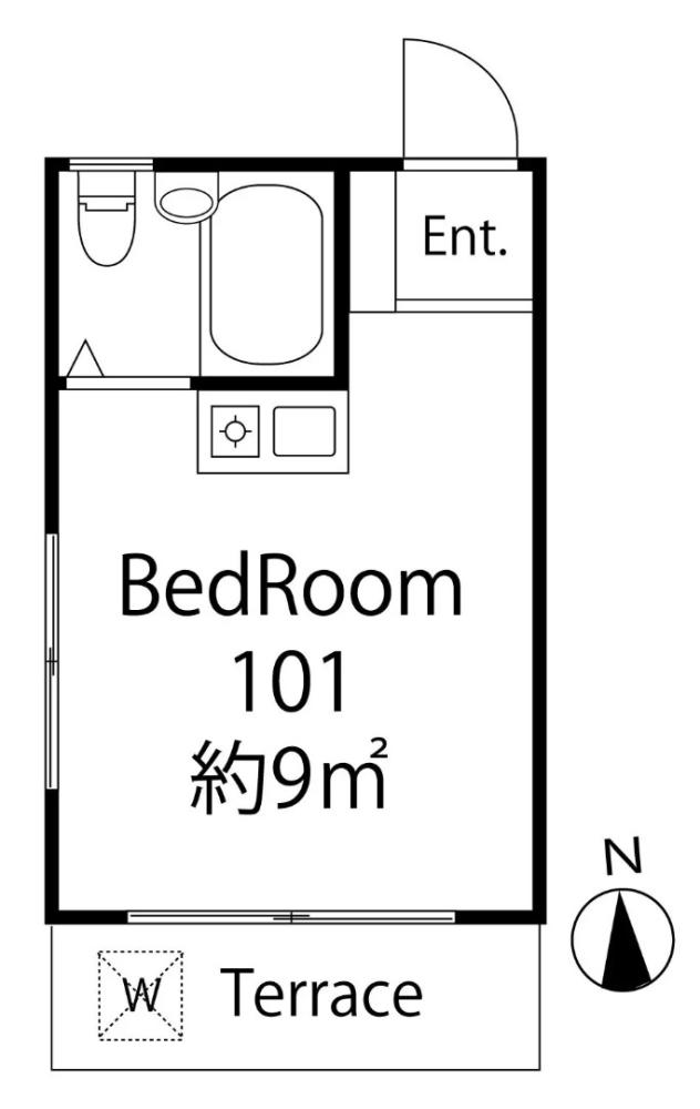 Entire room arrangement/ground plan 全体間取・平面図