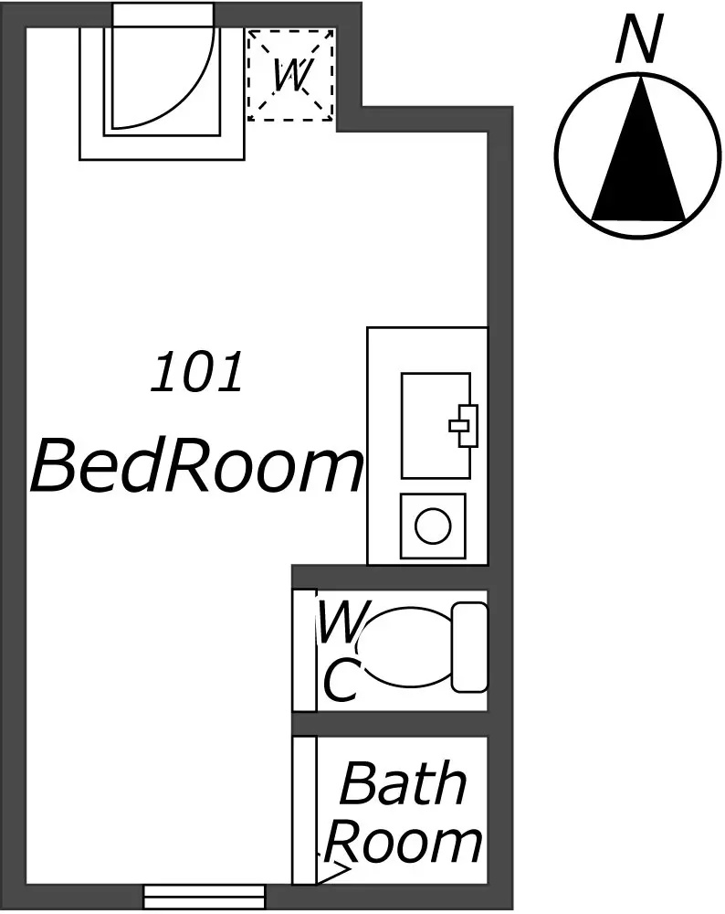 Entire room arrangement/ground plan 全体間取・平面図