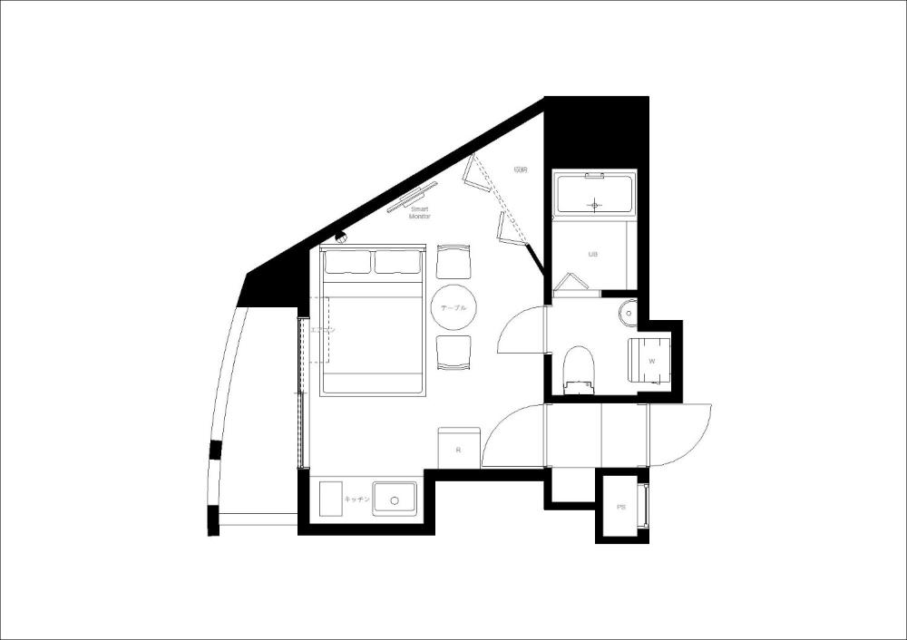 Entire room arrangement/ground plan　全体間取・平面図