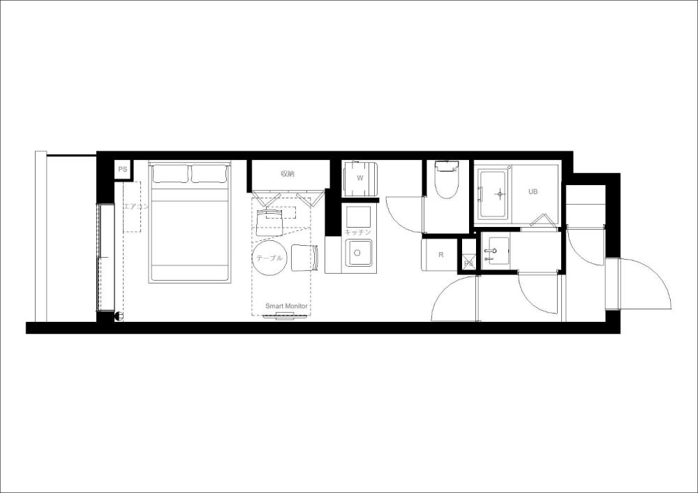 Entire room arrangement/ground plan 全体間取・平面図