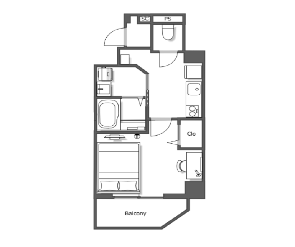 Entire room arrangement/ground plan 全体間取・平面図