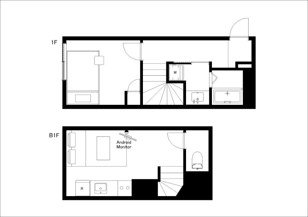 Entire room arrangement/ground plan　全体間取・平面図