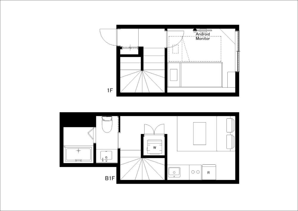 Entire room arrangement/ground plan 全体間取・平面図