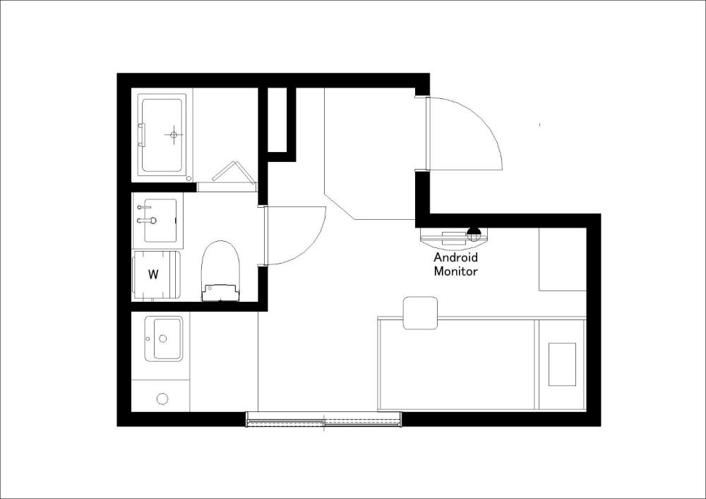 Entire room arrangement/ground plan　全体間取・平面図