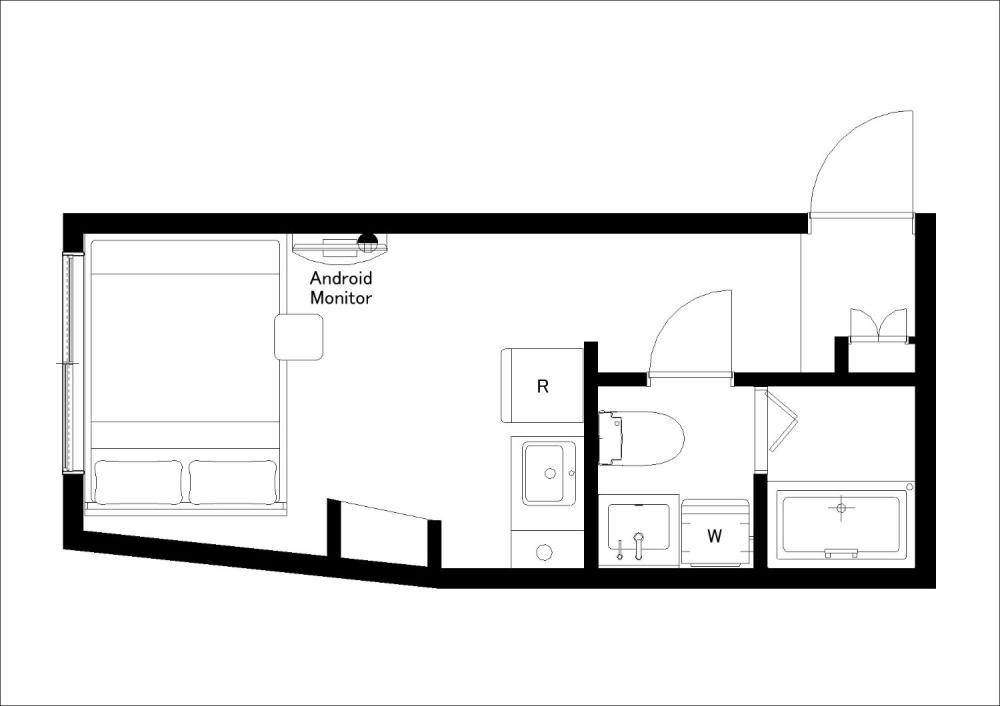 Entire room arrangement/ground plan 全体間取・平面図