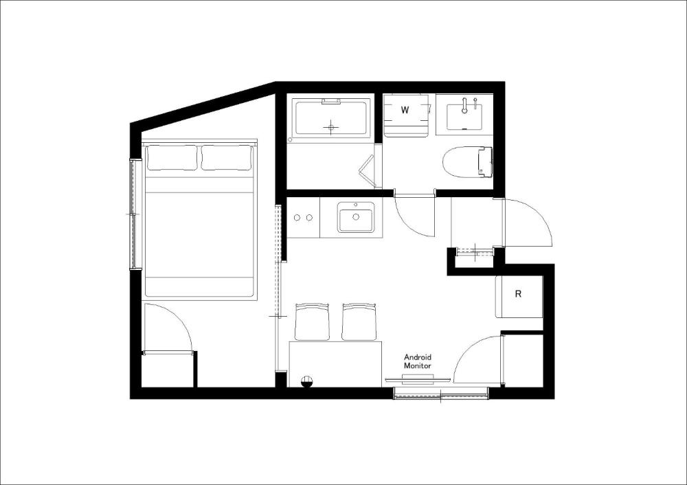 Entire room arrangement/ground plan 全体間取・平面図
