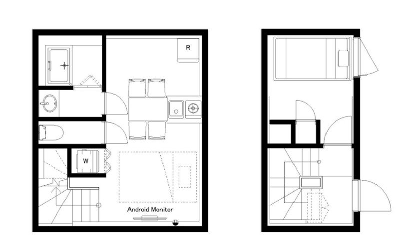 Entire room arrangement/ground plan 全体間取・平面図