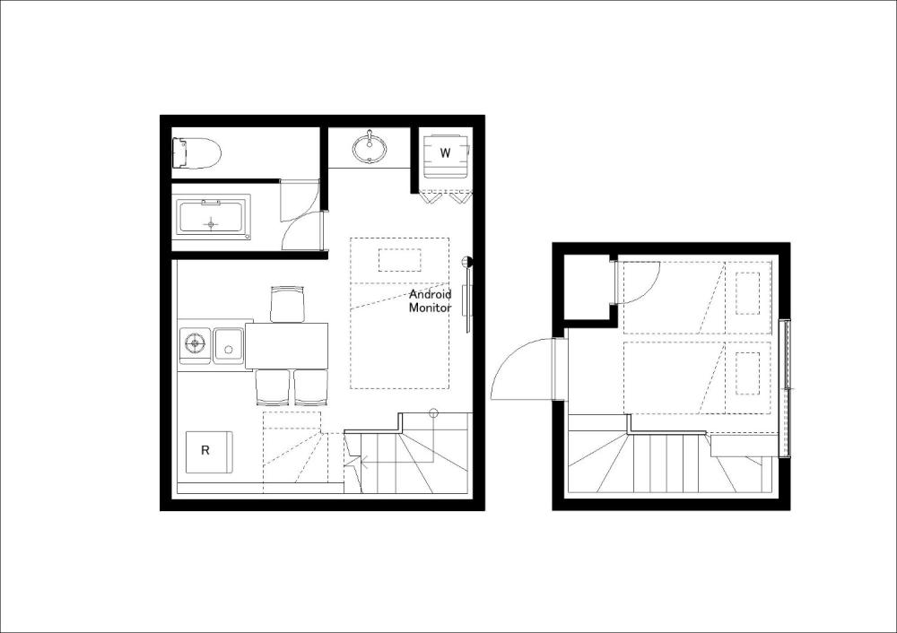 Entire room arrangement/ground plan　全体間取・平面図