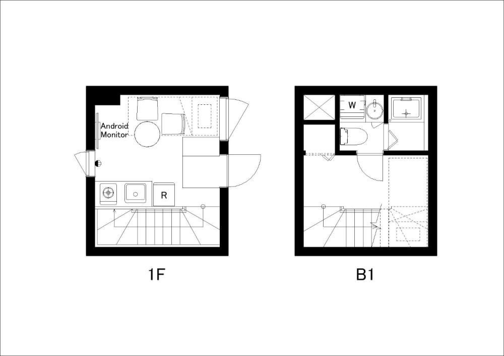 Entire room arrangement/ground plan 全体間取・平面図