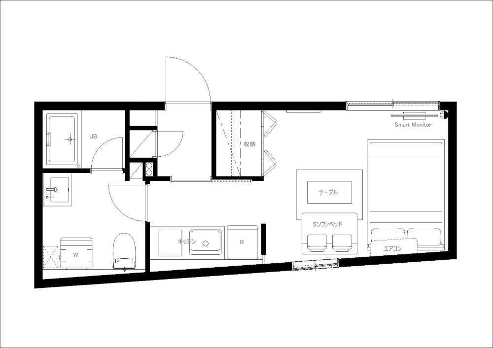 Entire room arrangement/ground plan 全体間取・平面図