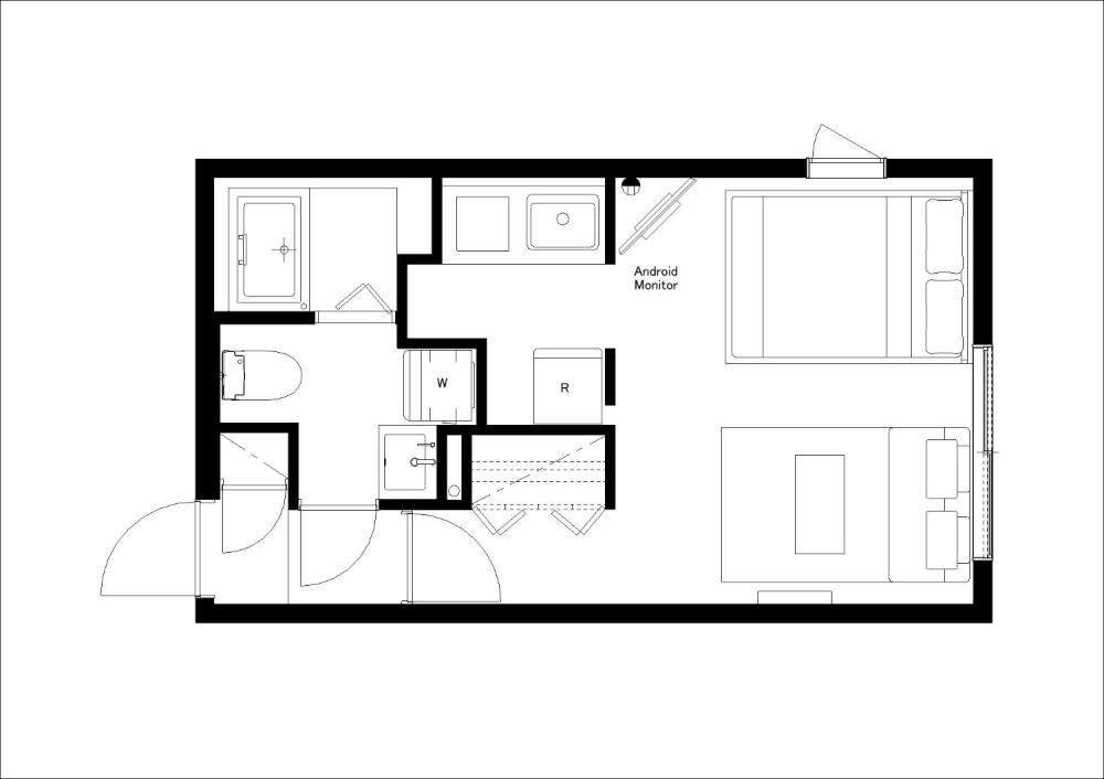 Entire room arrangement/ground plan 全体間取・平面図