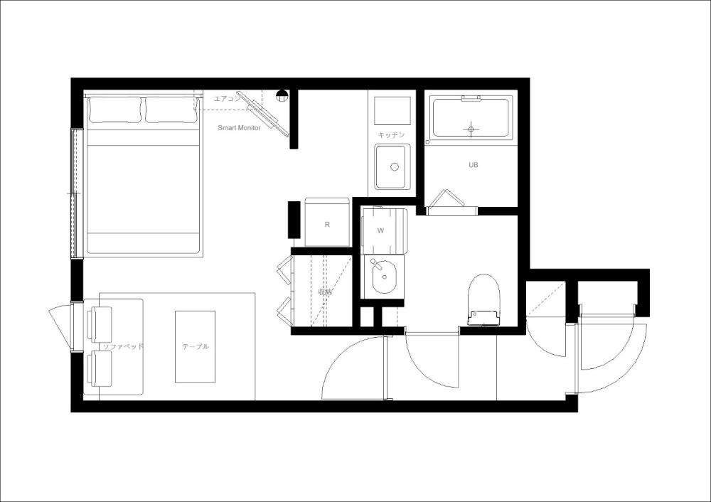 Entire room arrangement/ground plan 全体間取・平面図