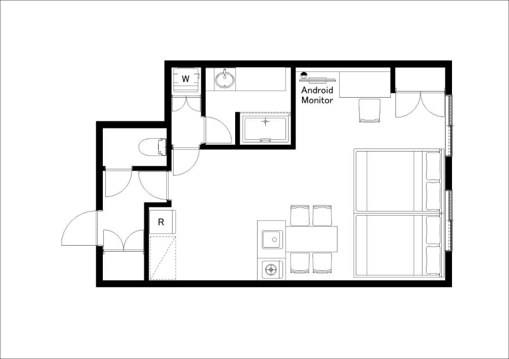 Entire room arrangement/ground plan　全体間取・平面図