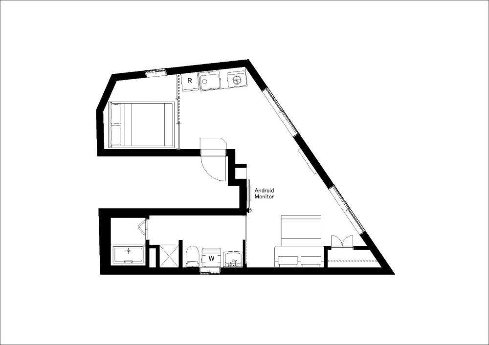 Entire room arrangement/ground plan　全体間取・平面図