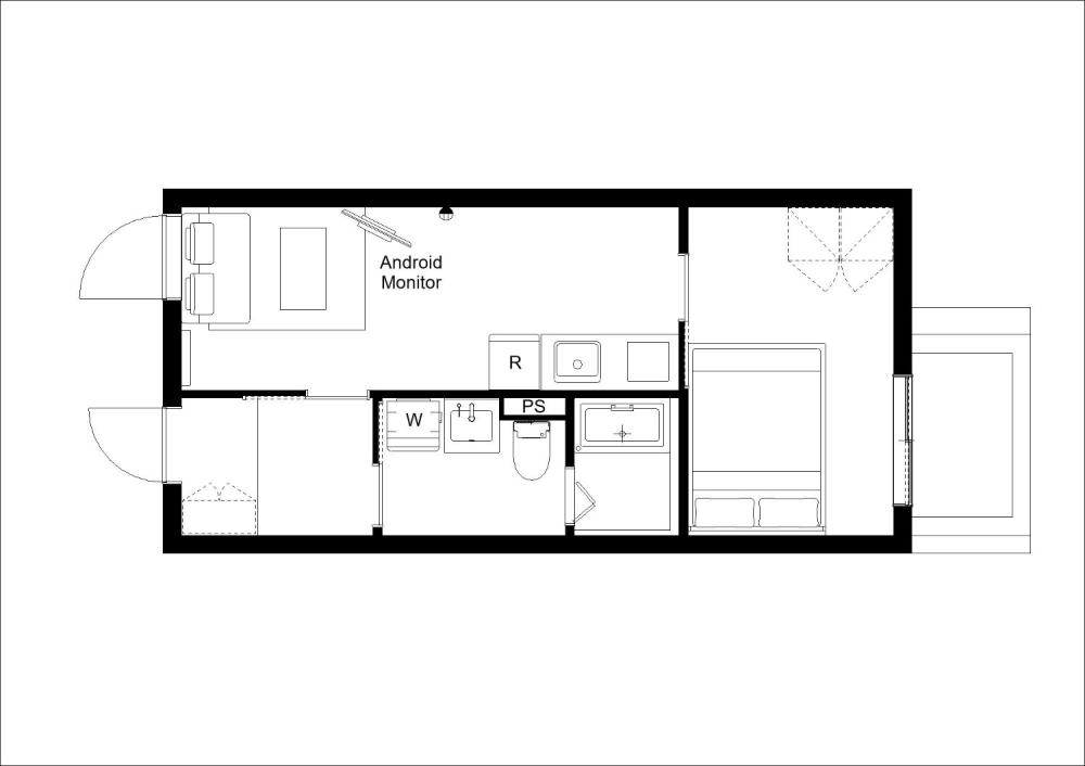 Entire room arrangement/ground plan　全体間取・平面図