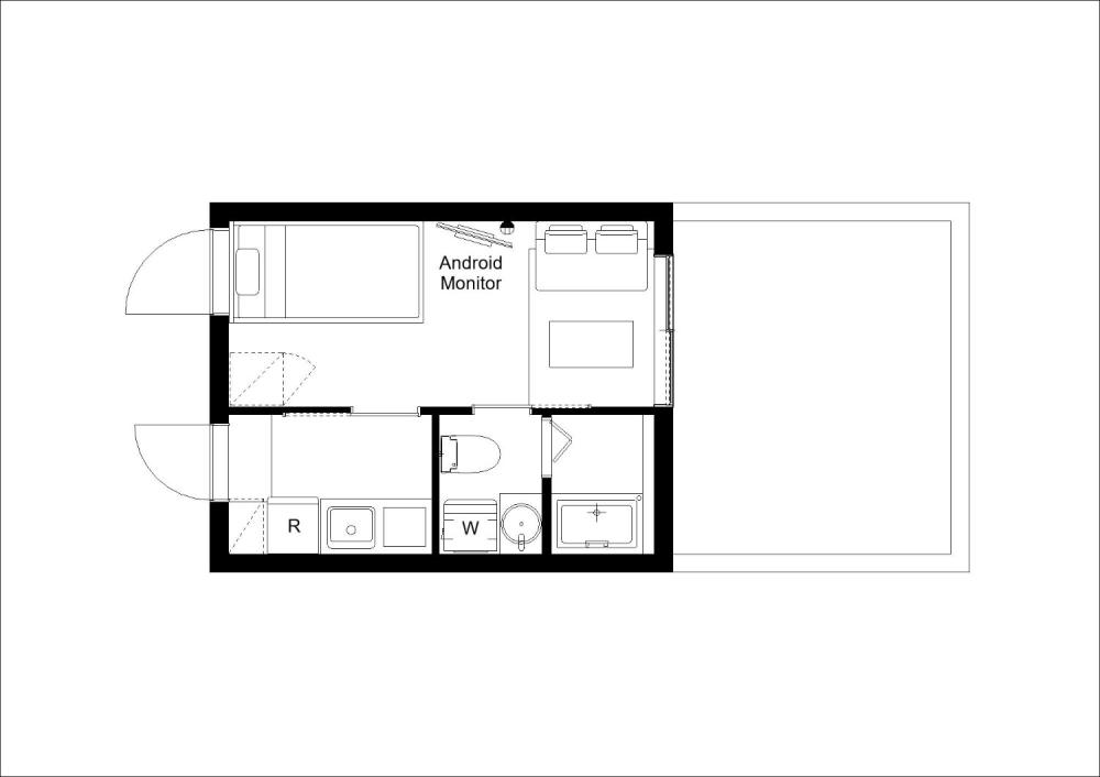 Entire room arrangement/ground plan 全体間取・平面図