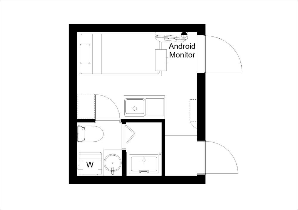 Entire room arrangement/ground plan 全体間取・平面図