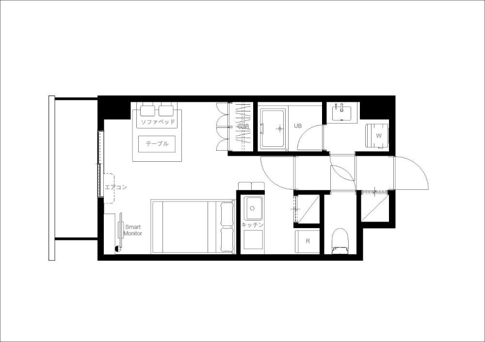 Entire room arrangement/ground plan　全体間取・平面図