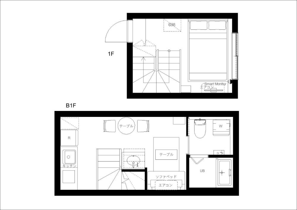 Entire room arrangement/ground plan　全体間取・平面図