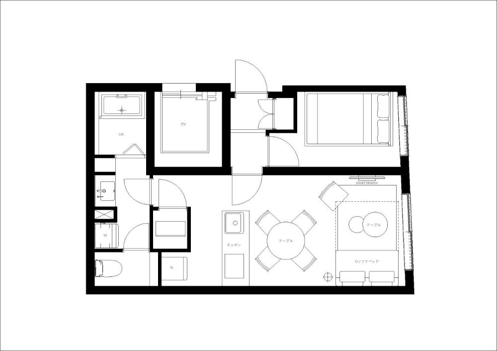 Entire room arrangement/ground plan　全体間取・平面図