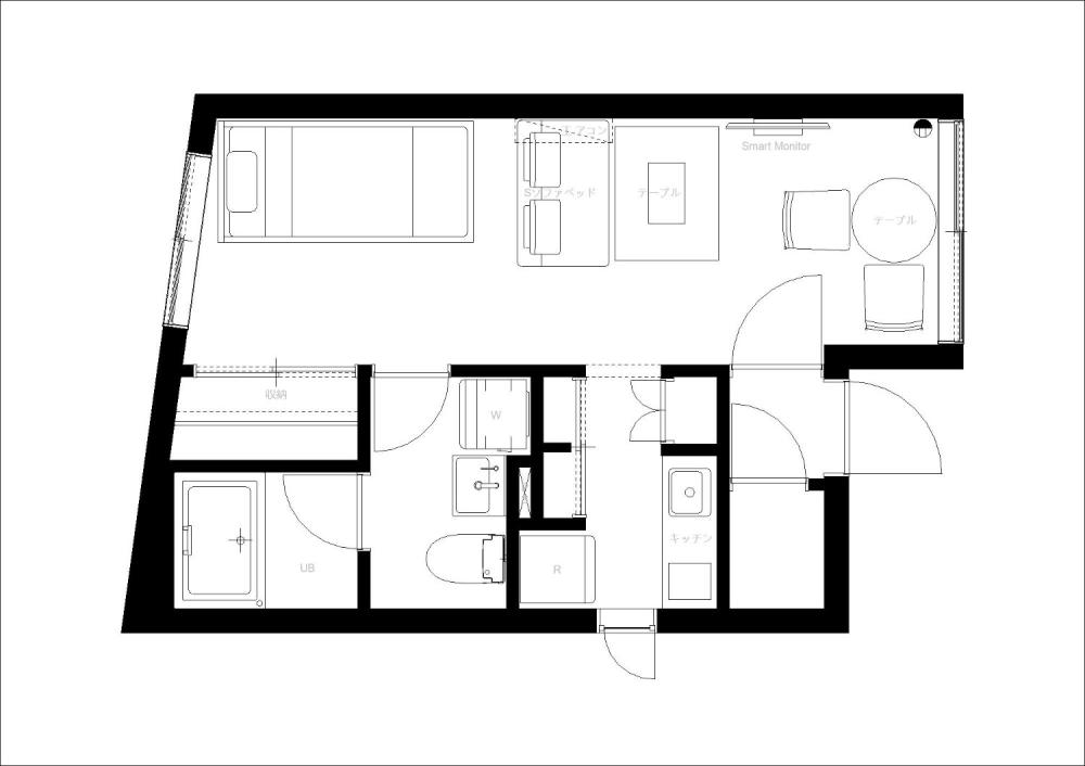 Entire room arrangement/ground plan　全体間取・平面図