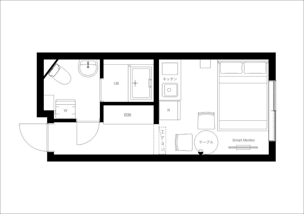 Entire room arrangement/ground plan　全体間取・平面図