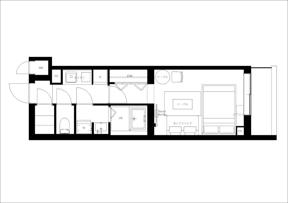 Entire room arrangement/ground plan 全体間取・平面図