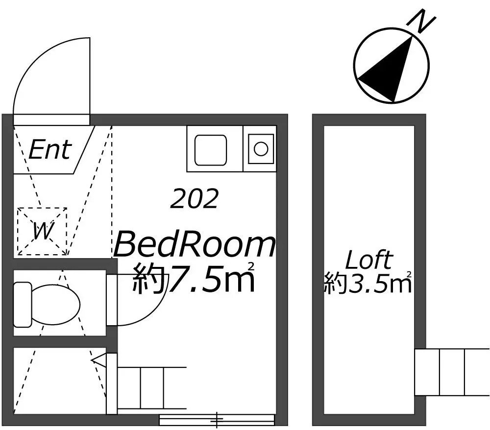 Entire room arrangement/ground plan　全体間取・平面図