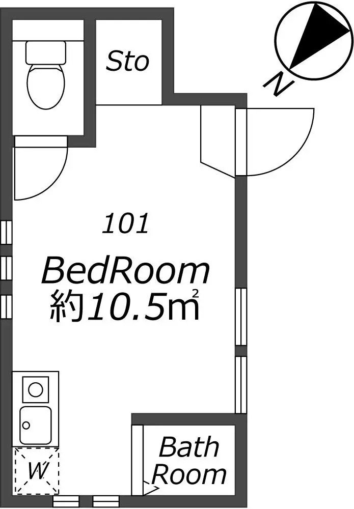 Entire room arrangement/ground plan 全体間取・平面図
