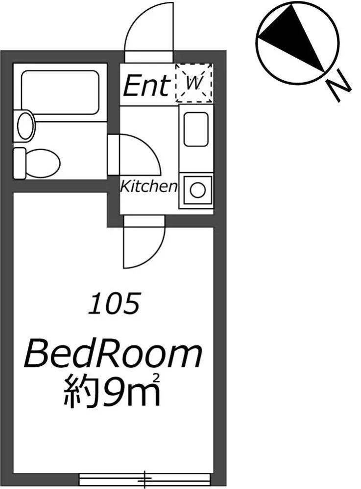 Entire room arrangement/ground plan 全体間取・平面図