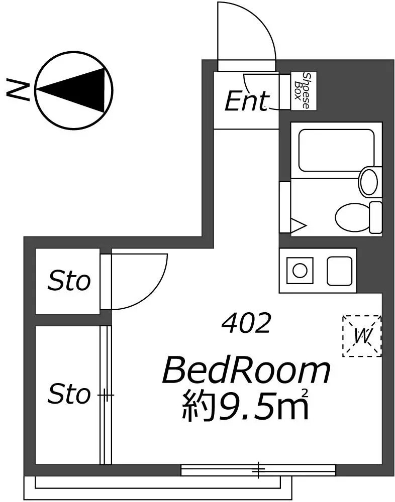 Entire room arrangement/ground plan 全体間取・平面図