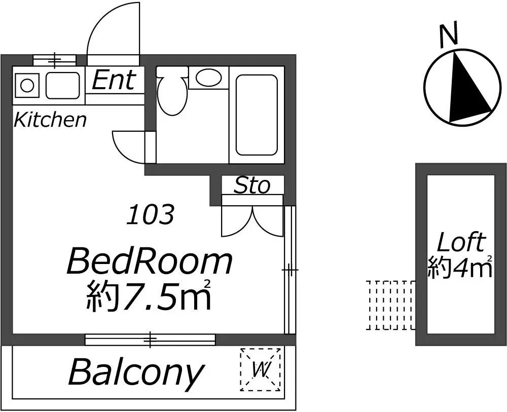 Entire room arrangement/ground plan　全体間取・平面図