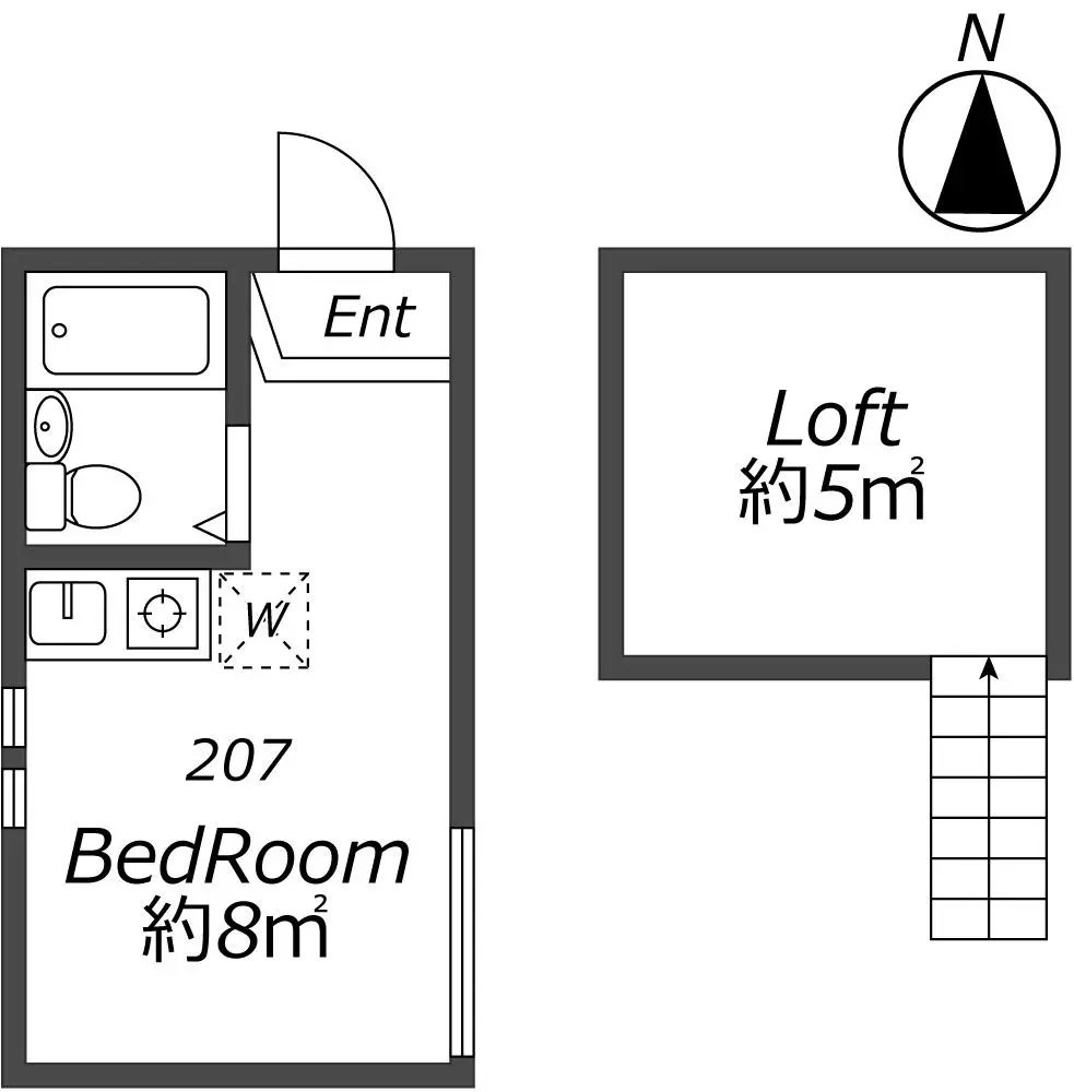 Entire room arrangement/ground plan 全体間取・平面図