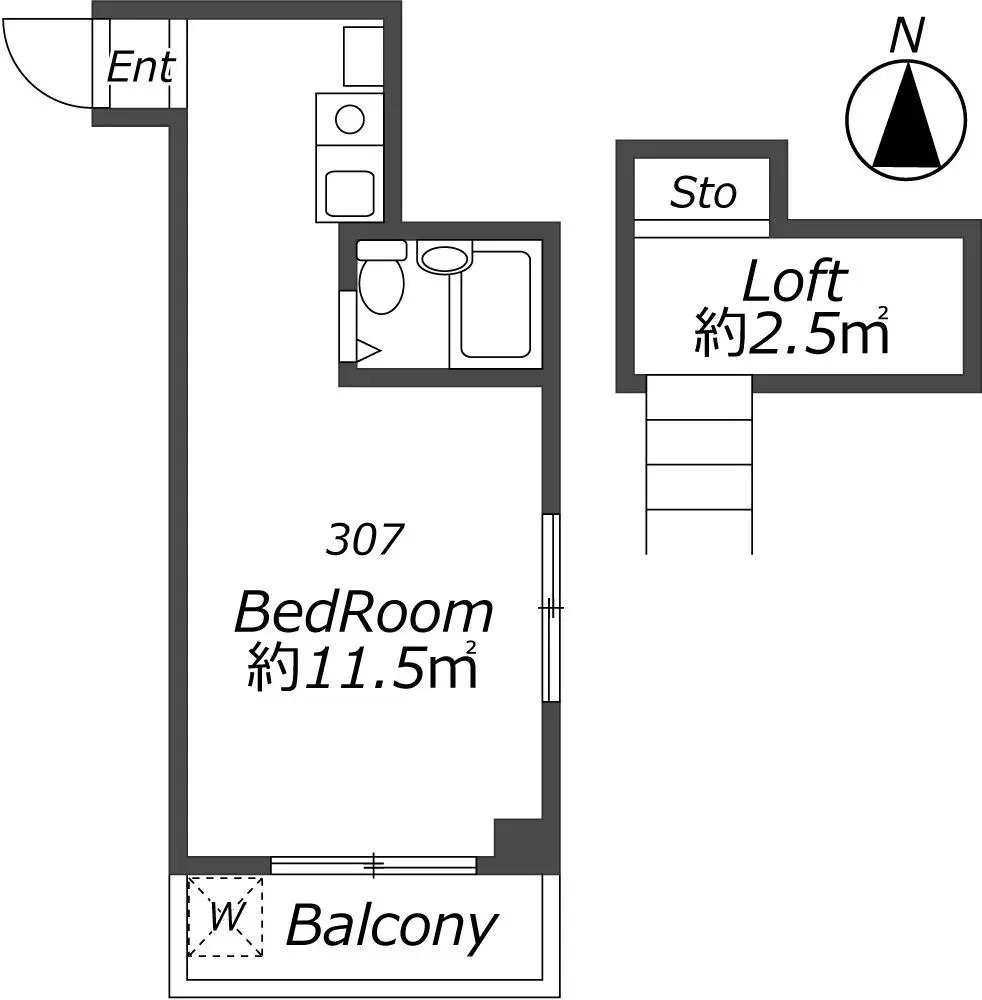 Entire room arrangement/ground plan 全体間取・平面図