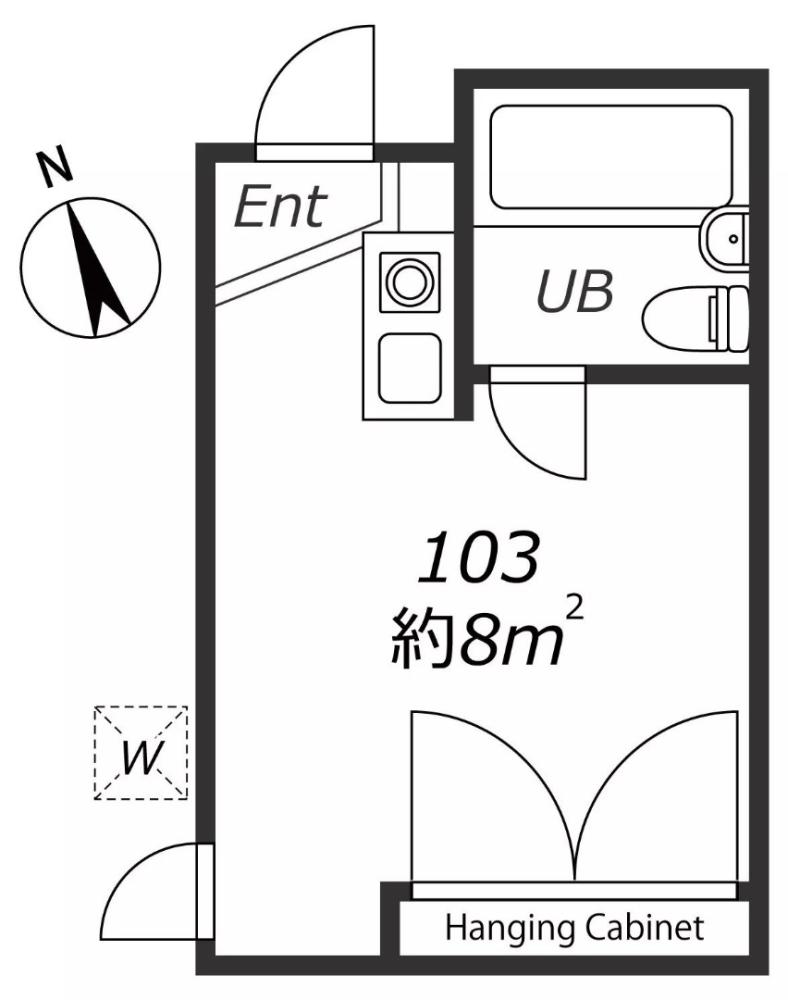 Entire room arrangement/ground plan 全体間取・平面図