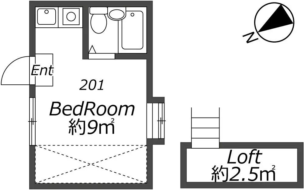 Entire room arrangement/ground plan　全体間取・平面図
