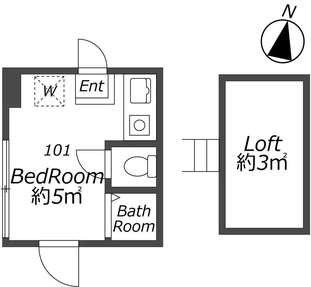 Entire room arrangement/ground plan　全体間取・平面図