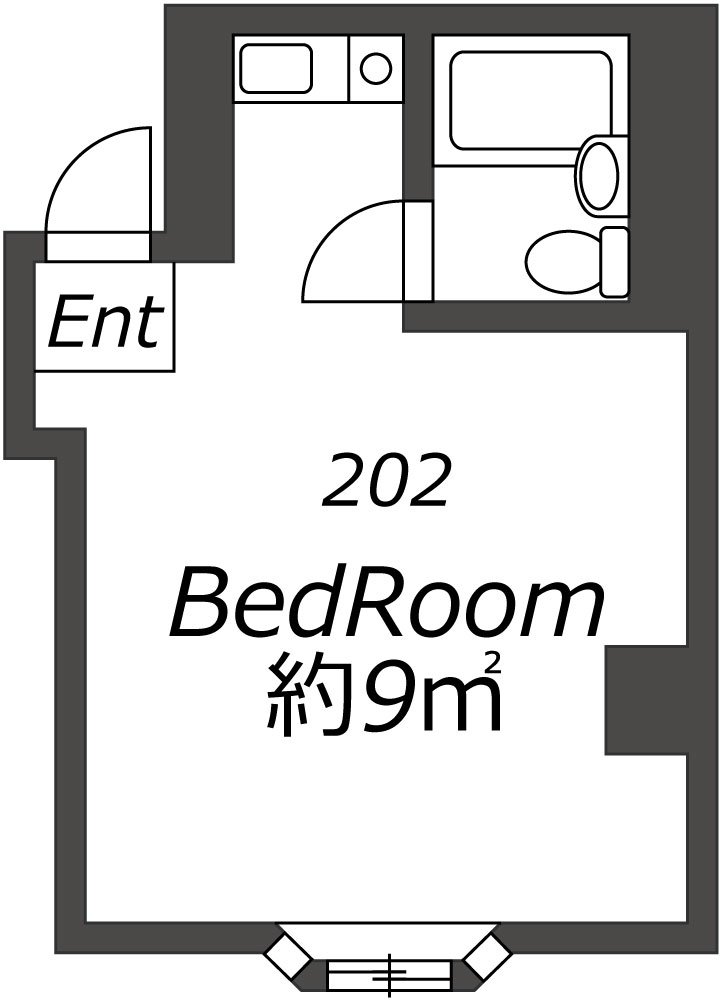 Entire room arrangement/ground plan 全体間取・平面図