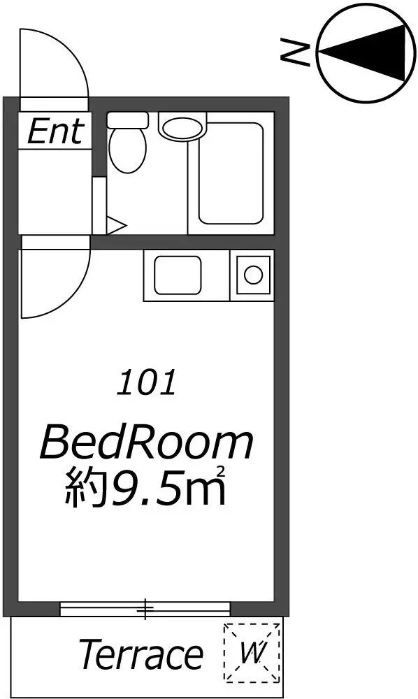 Entire room arrangement/ground plan 全体間取・平面図