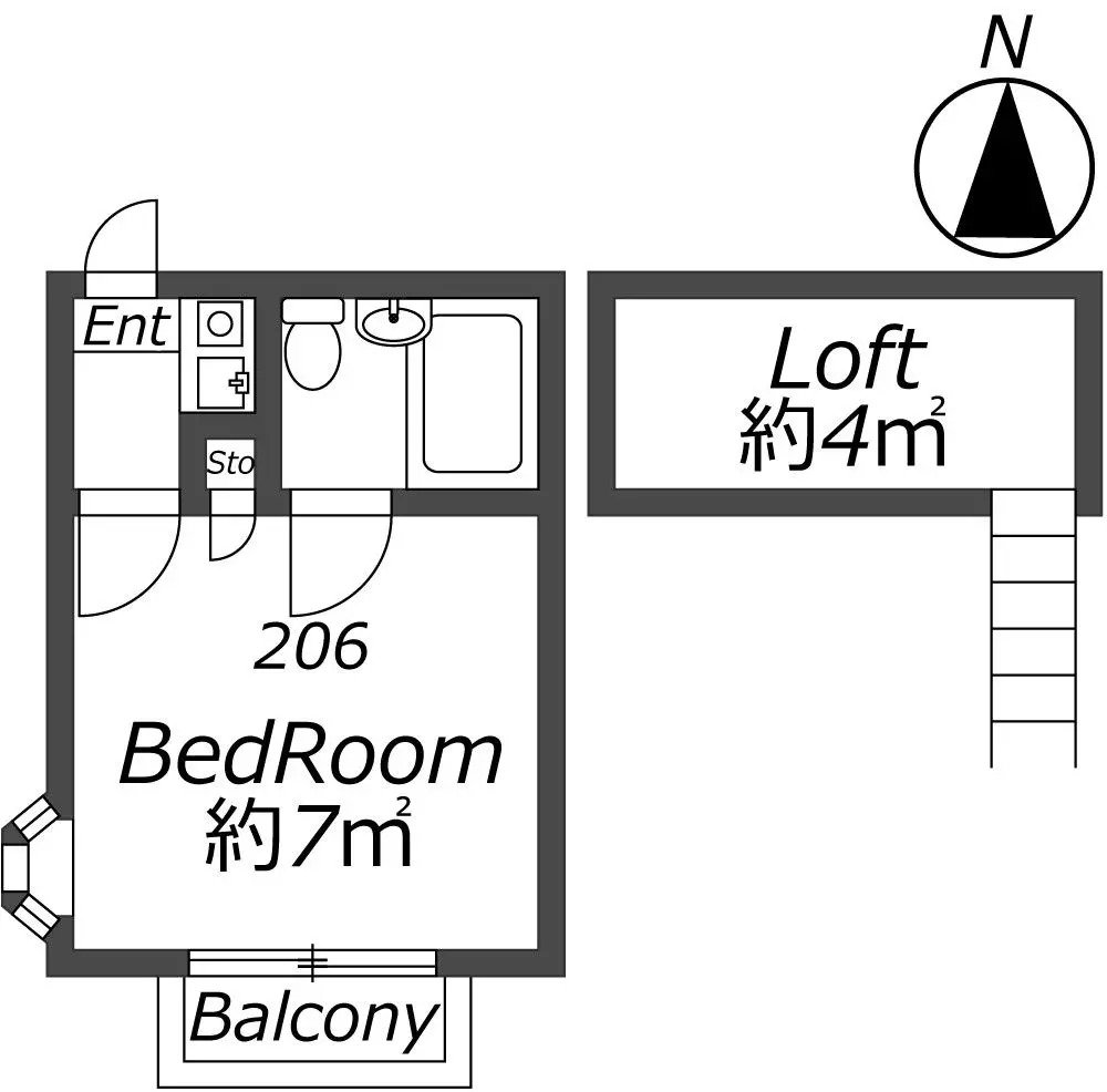 Entire room arrangement/ground plan 全体間取・平面図
