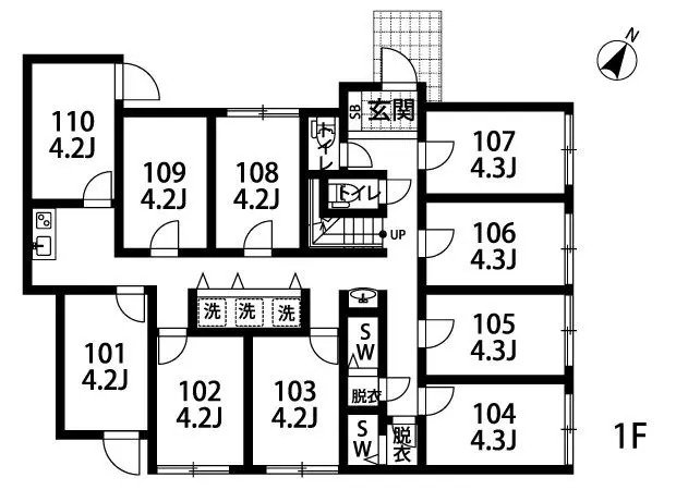 Entire room arrangement/ground plan 全体間取・平面図