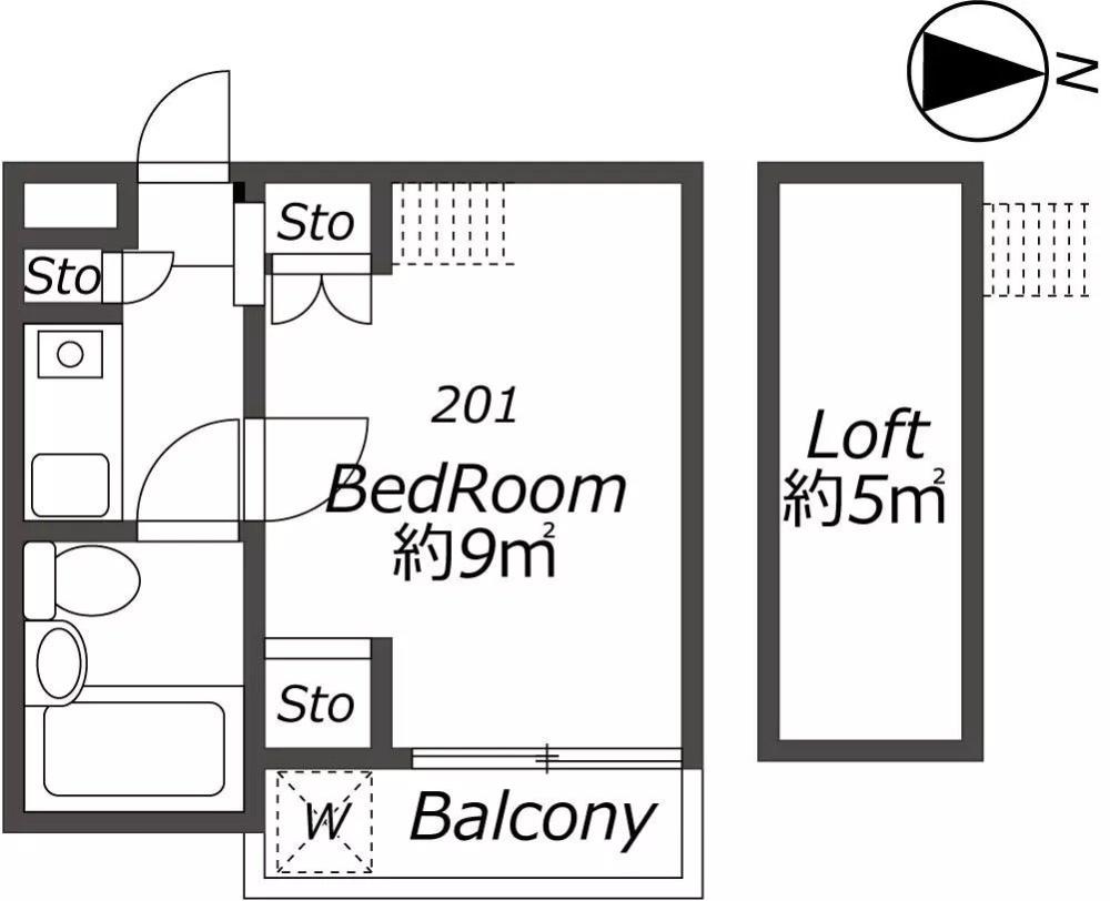 Entire room arrangement/ground plan 全体間取・平面図