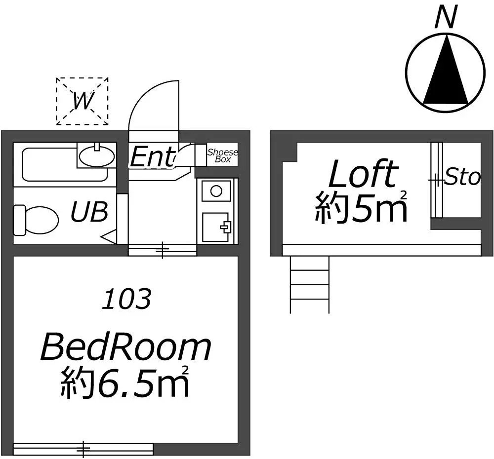 Entire room arrangement/ground plan 全体間取・平面図