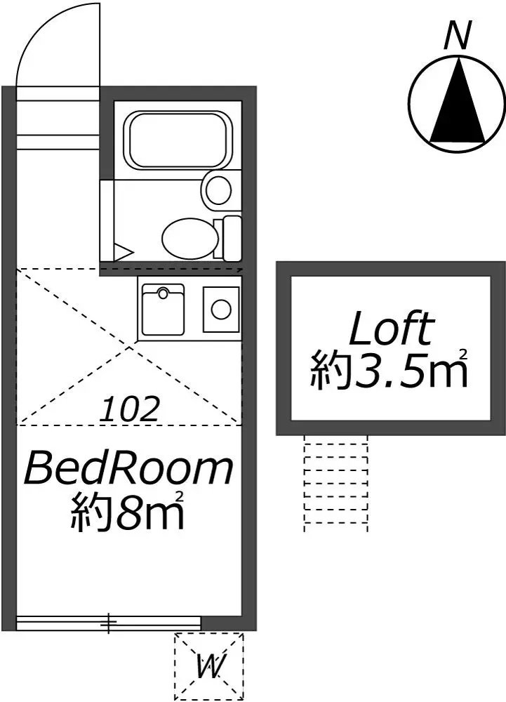 Entire room arrangement/ground plan 全体間取・平面図