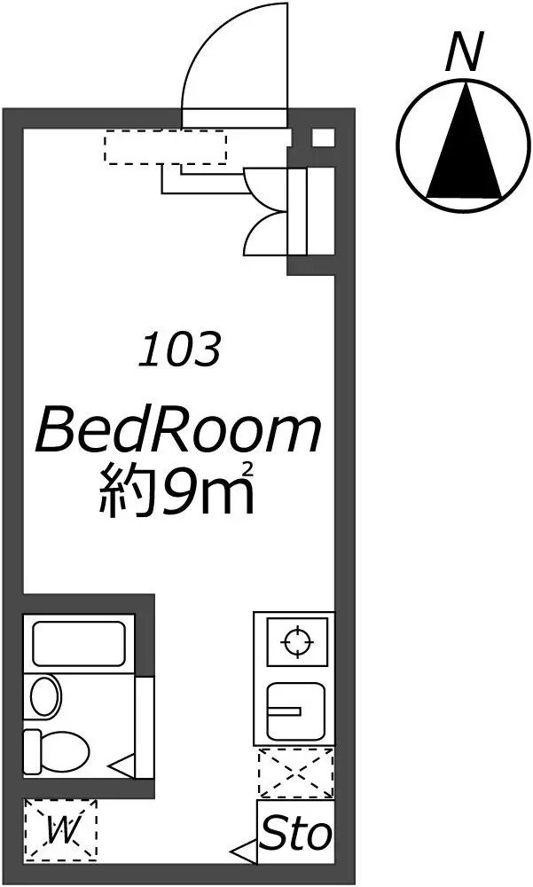 Entire room arrangement/ground plan 全体間取・平面図