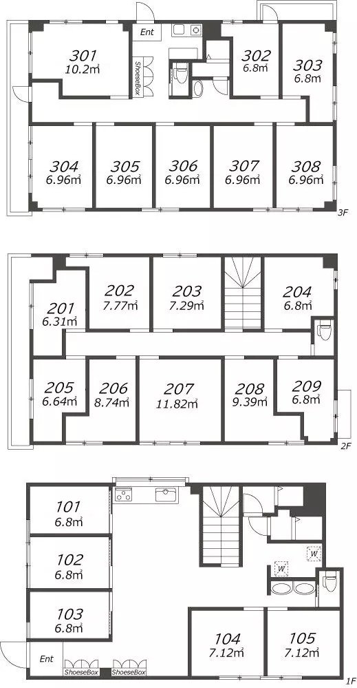 Entire room arrangement/ground plan 全体間取・平面図