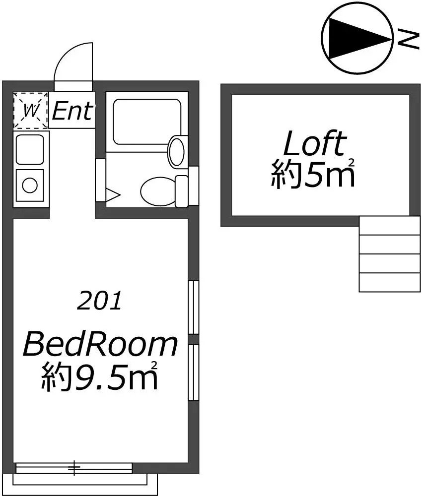 Entire room arrangement/ground plan 全体間取・平面図