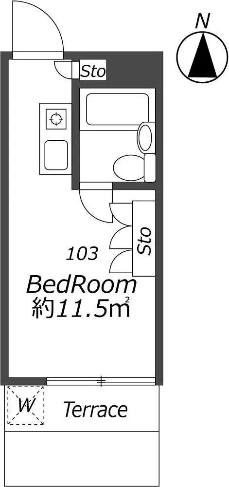 Entire room arrangement/ground plan 全体間取・平面図