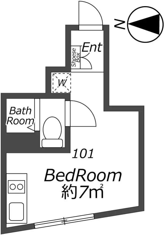 Entire room arrangement/ground plan　全体間取・平面図